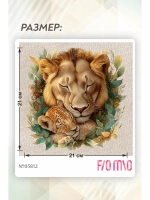 Термонаклейка на одежду, термопринт "Львы"