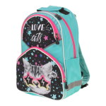 Ранец школьный Антошка ОРТ 37*26*13см, анатом. спинкой, 1 отдел, 2 кармана, 2 боковых кармана "Кот"