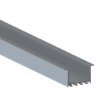 LEDeight, Встраиваемый алюминиевый профиль 65х35х3000. Цвет: Анодированное серебро,Серия:L8ALE