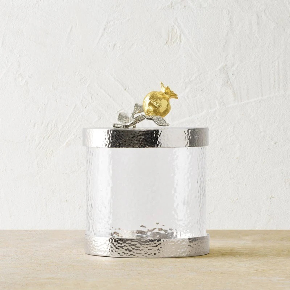 Банка для сыпучих Michael Aram Pomegranate Silver & Gold (12.7 см)