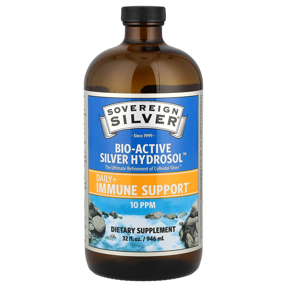 Sovereign Silver, Bio-Active Silver Hydrosol, 10 част./млн, 946 мл (32 жидк. унции)