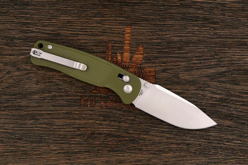 Нож складной CJRB Shale, клинок 80мм, сталь AR-RPM9, рукоять G10 оливковый