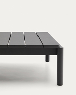 Журнальный столик Sorells из серого алюминия 89 x 91 см