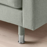 3-местный диван с шезлонгом - IKEA LANDSKRONA, 89x240см, светло-серый/серебристый, ЛАНДСКРУНА ИКЕА