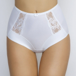 Трусики-макси с кружевными вставками (Размер: 52) (Цвет: пудровый)