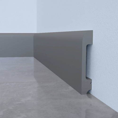 Плинтус дюрополимерный Solid 8 UHD05/80 Титан 80х13х2400 мм