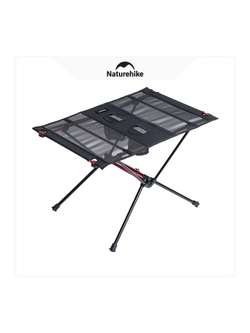 Стол туристический Naturehike FT07 алюминиевый, быстросборный, 59х40х39 см, складной, черный