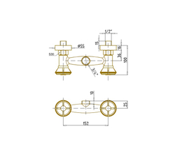 Душевая система Bronze de Luxe Bronze de Luxe 10118F "Цветок"