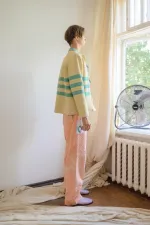 Куртка Soeurs с полосками желтая