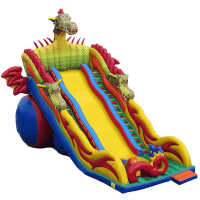 Коммерческий надувной батут "Змей Горыныч 2" 13*6*10