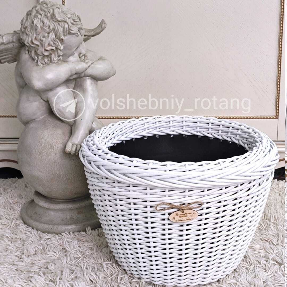 Кашпо конус, белый, 30л.