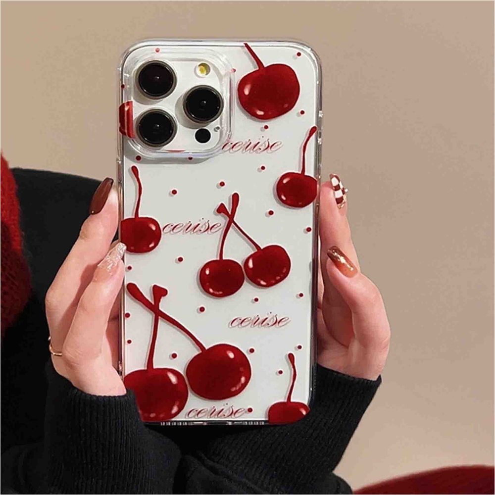 Чехол на iPhone 16 Вишня