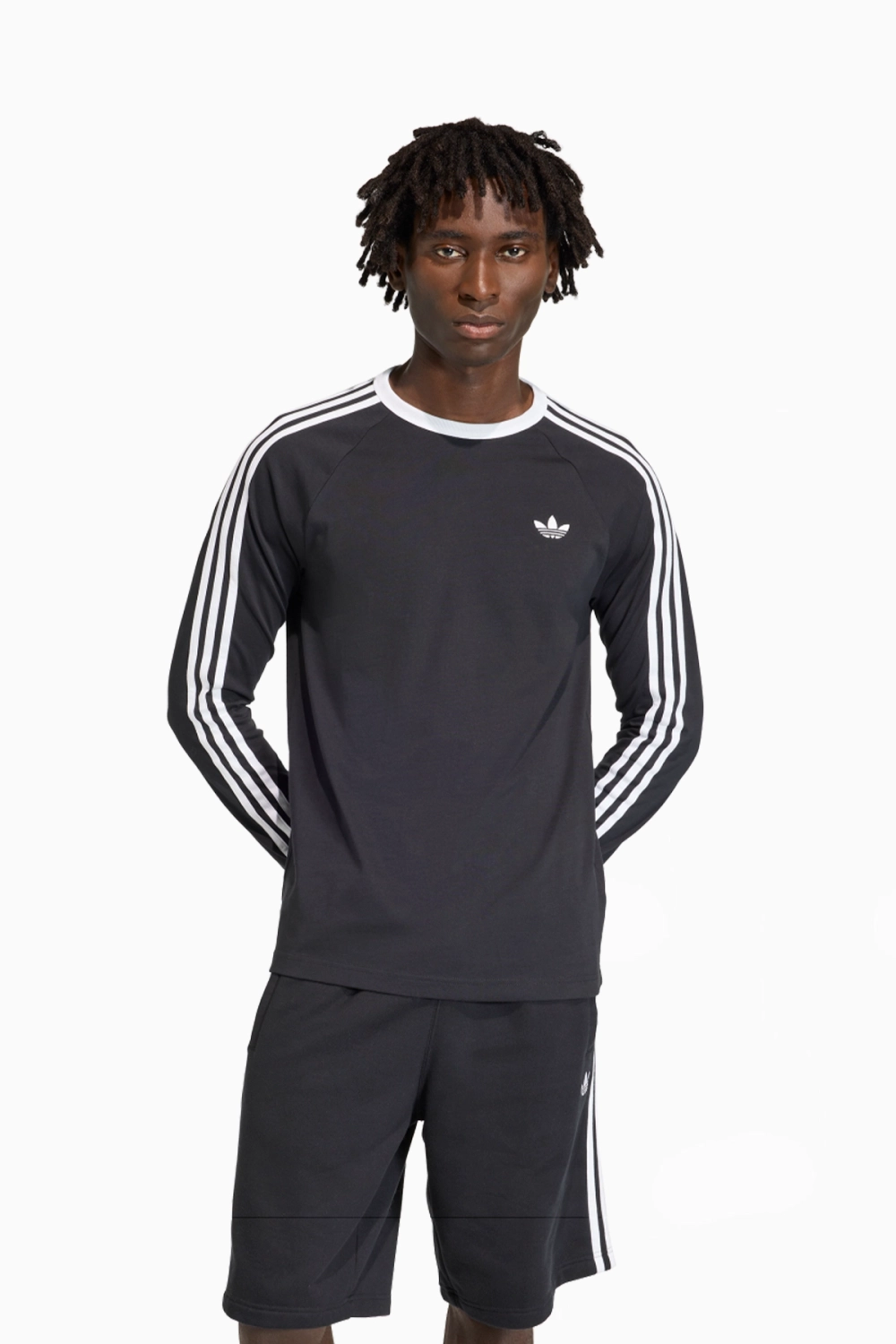Футболка с длинными рукавами adidas Adicolor Classics 3-Stripes Tee - черный