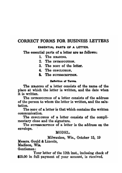 Correct business letter writing and business English | Josephine Turck Baker