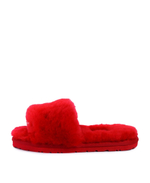 FLUFF SLIDE SLIPPER-red