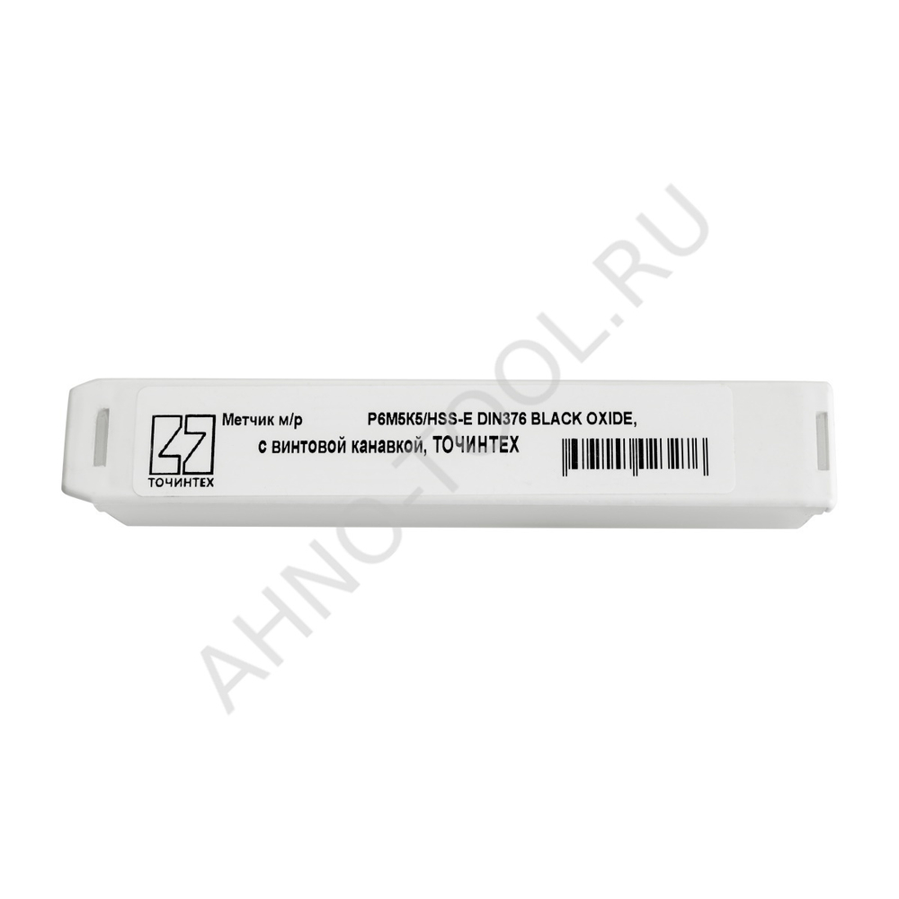 Метчик м/р М12х1,5 Р6М5К5/HSS-E DIN376 BLACK OXIDE, с винтовой канавкой, ТОЧИНТЕХ