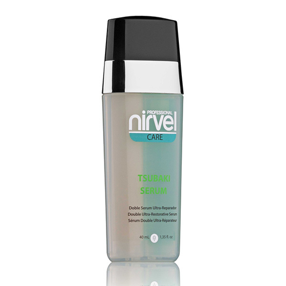 Двухфазная сыворотка для поврежденных волос с маслом японской Камелии Nirvel Tsubaki Serum 40мл