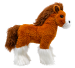 Мягка игрушка символ года конь "Святогор Отважный" h 23 см