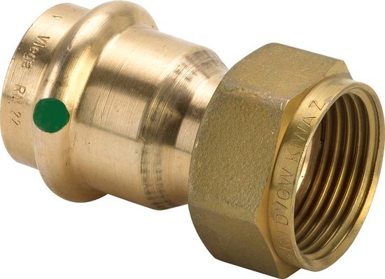 Муфта пресс Viega Sanpress 22х3/4" с накидной гайкой с SC-Contur (серия 2263)