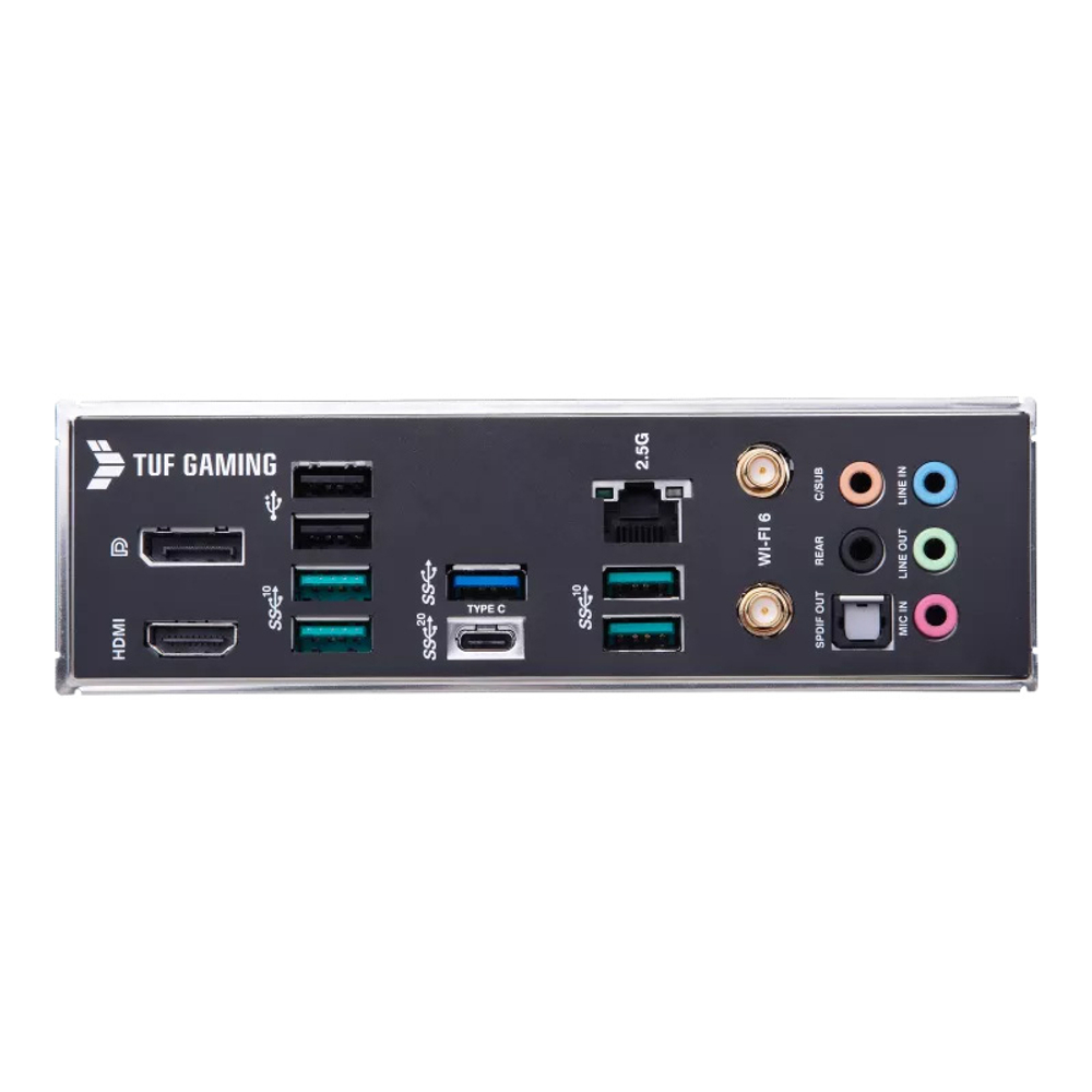 Материнская плата ASUS TUF GAMING B660M-PLUS WIFI D4 Socket 1700, Intel B660, 4xDDR4, PCI-E 5.0, 2500 Мбит/с, Wi-Fi, Bluetooth, USB 3.2 Gen1, 4xUSB 3.2 Gen2, USB 3.2 Gen2x2 Type-C, HDMI, DisplayPort, подсветка, mATX