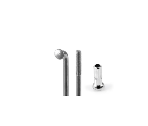 Спица 258 мм x 14G SAPIM Leader с ниппелем, нержавеющая сталь, хромированная