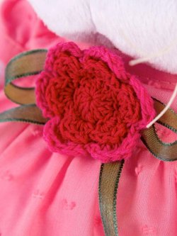 Мягкая игрушка Ли-Ли Baby в платье с вязаным цветочком 20см, в коробке