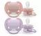 Əmzik\ ultrasoft soother, 0-6m, neutral girl, 2-pack