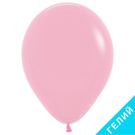 Воздушный шар, цвет 009 - розовый, пастель, с гелием