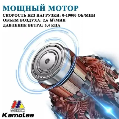 Kamolee Tool DUB185 18В 20000об/мин Беспроводной Пылесос/фен 2 В 1 (Батареи Не Включены)