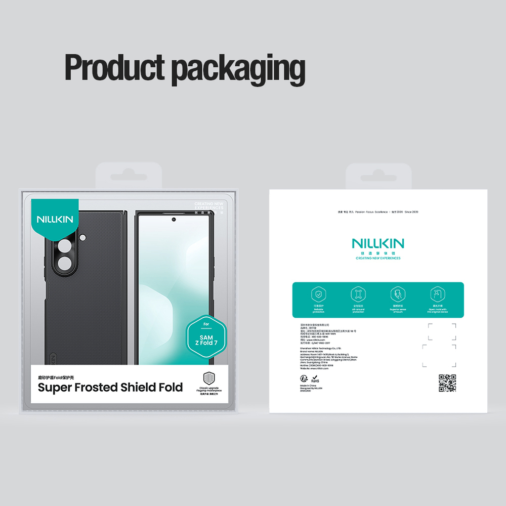 Усиленный двухкомпонентный чехол от Nillkin для Samsung Galaxy Z Fold 7, серия Super Frosted Shield Fold