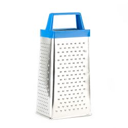 Терка (четырехсторонняя) 9*7*21,5см. (2вида) (жесть, полипропилен) (упаковочный пакет)