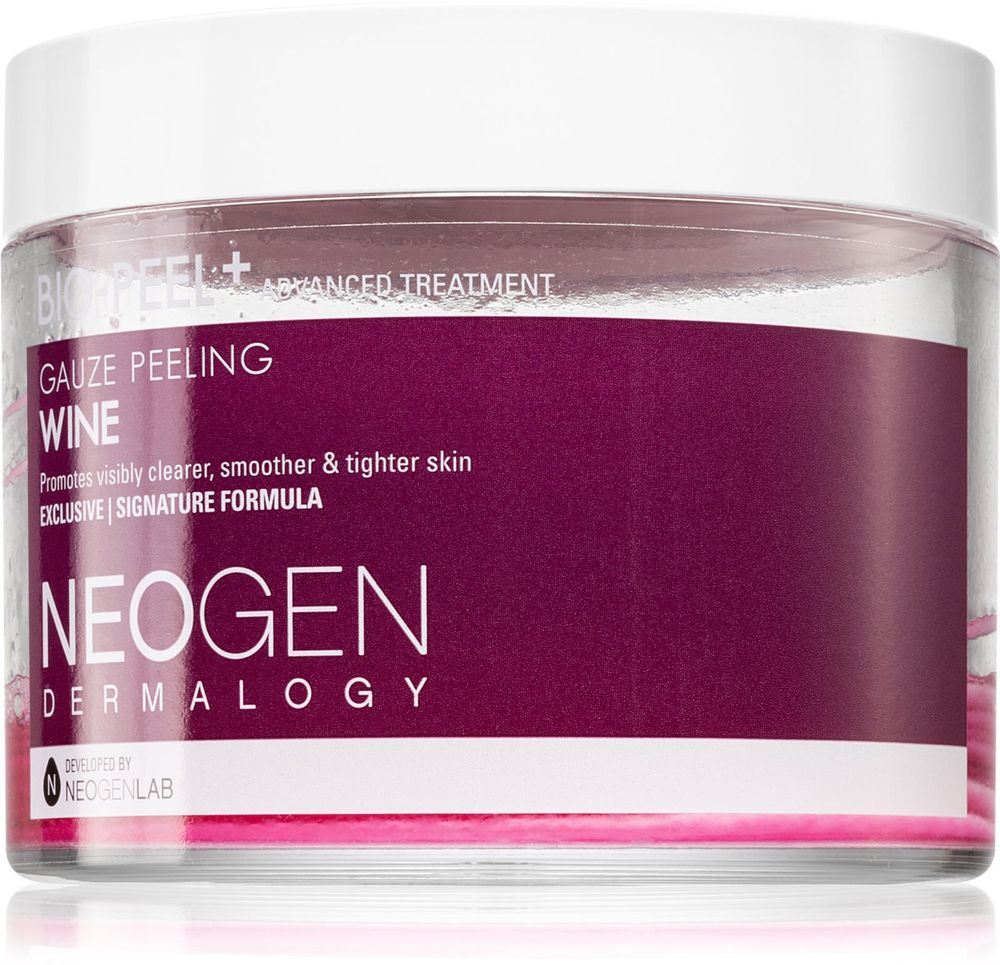 Neogen Dermalogy Bio-Peel+ Gauze Peeling Wine - отшелушивающие салфетки для лица, которые разглаживают кожу и сужают поры /  30 szt.   / GTIN 8809381444234