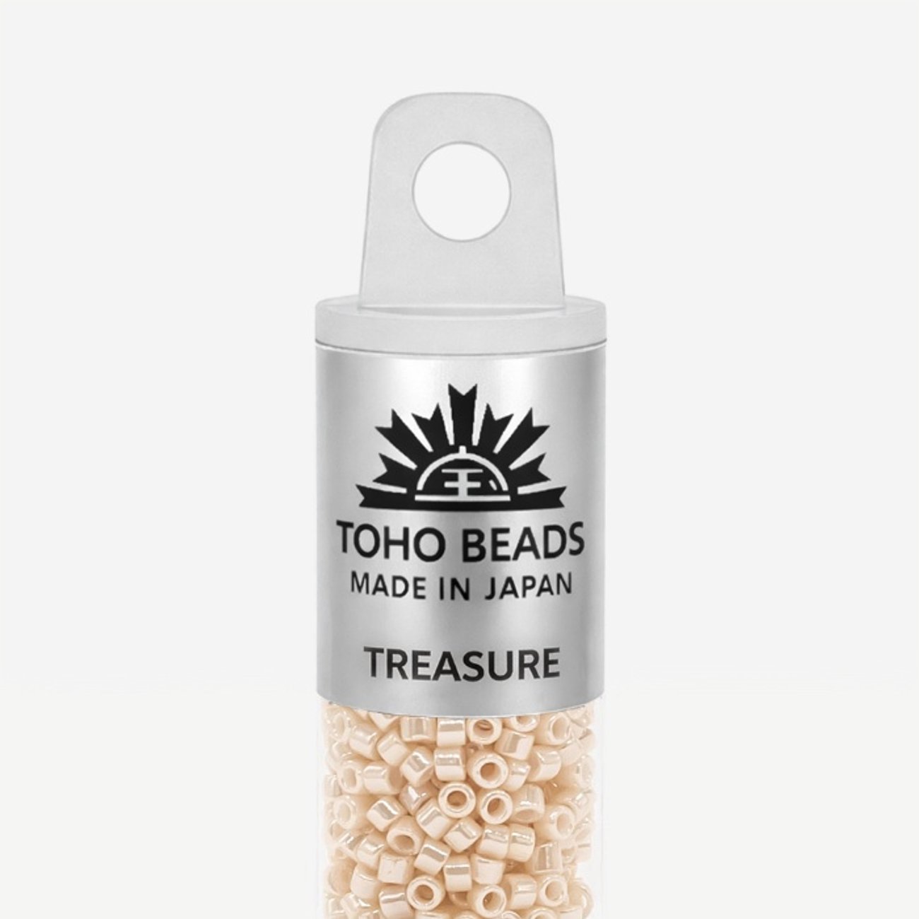 Японский бисер TOHO Treasure (№123), кремовый глянцевый