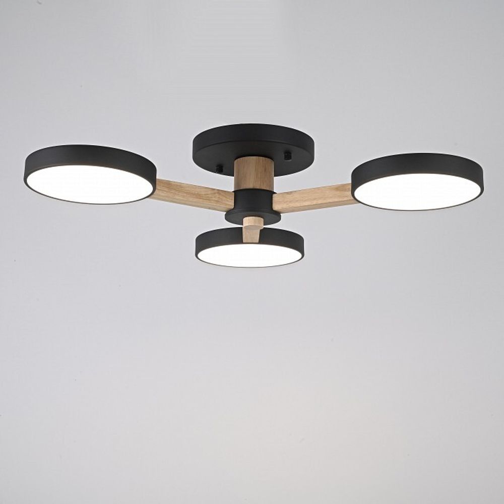 Люстра на штанге Imperiumloft TURNA Black TURNA01