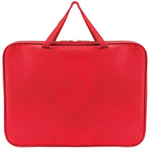 Папка офисная А4 цветная ЛАЙТ, ткань, 350/275/20 красная (Пчелка)