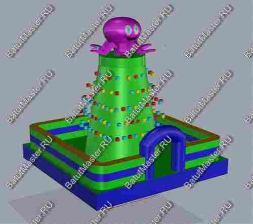 Скалодром "Солнечный осьминог" 6*6*5 м