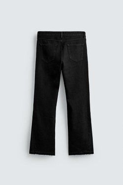 ZARA ДЖИНСЫ FLARE FIT, ЧЕРНЫЙ