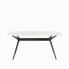 Обеденный стол Scarlet 160х80 см, светло-серая керамика