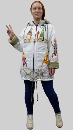 Двусторонняя куртка «Прелюдия к цивилизации», по мотивам одноименной картины Виктора Браунера