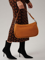 Замшевая сумка Azaro 30639 оранжевый карандаш