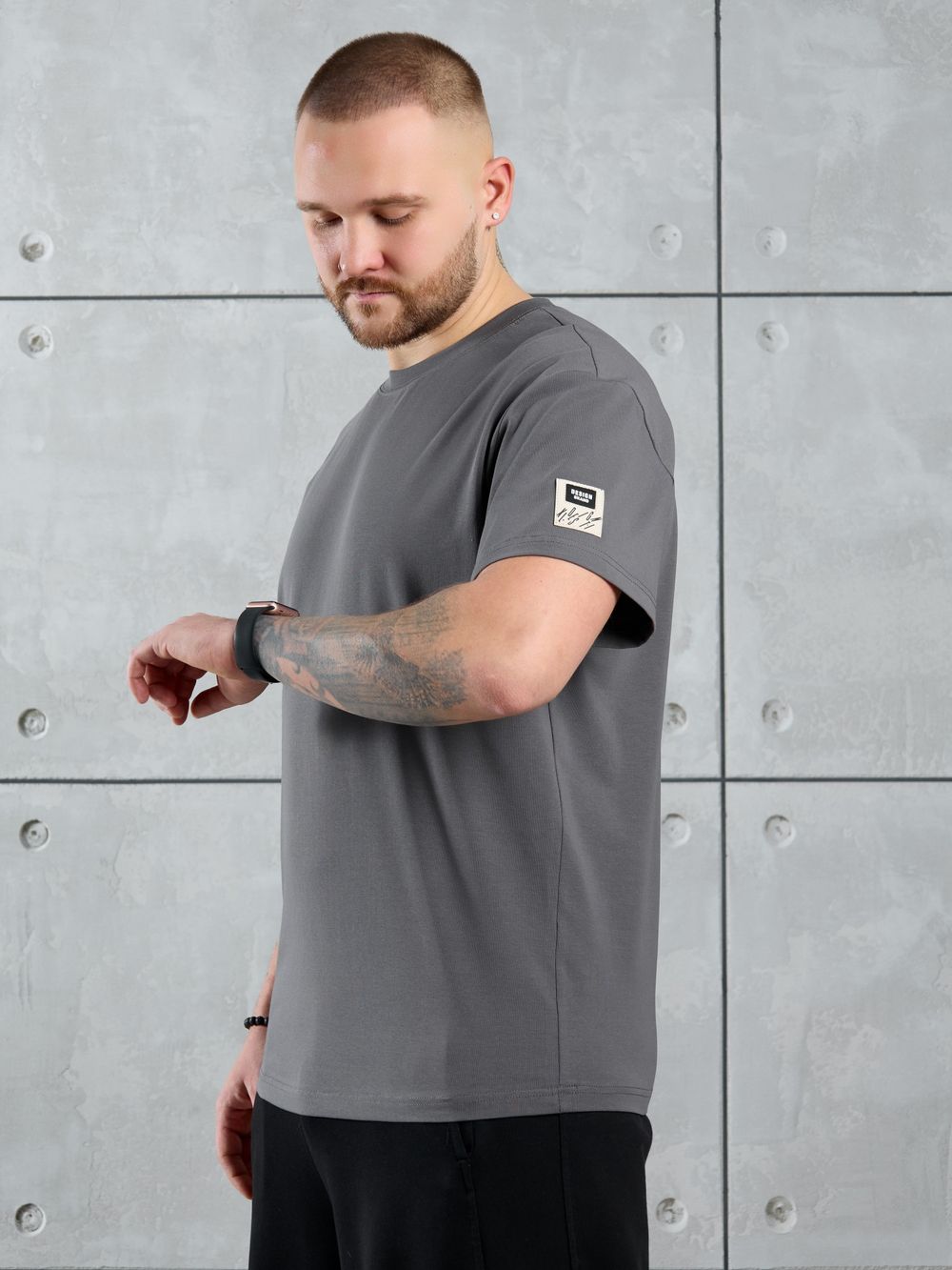 Фуфайка (футболка) мужская Арчи-1 Виотекс СЕРЫЙ