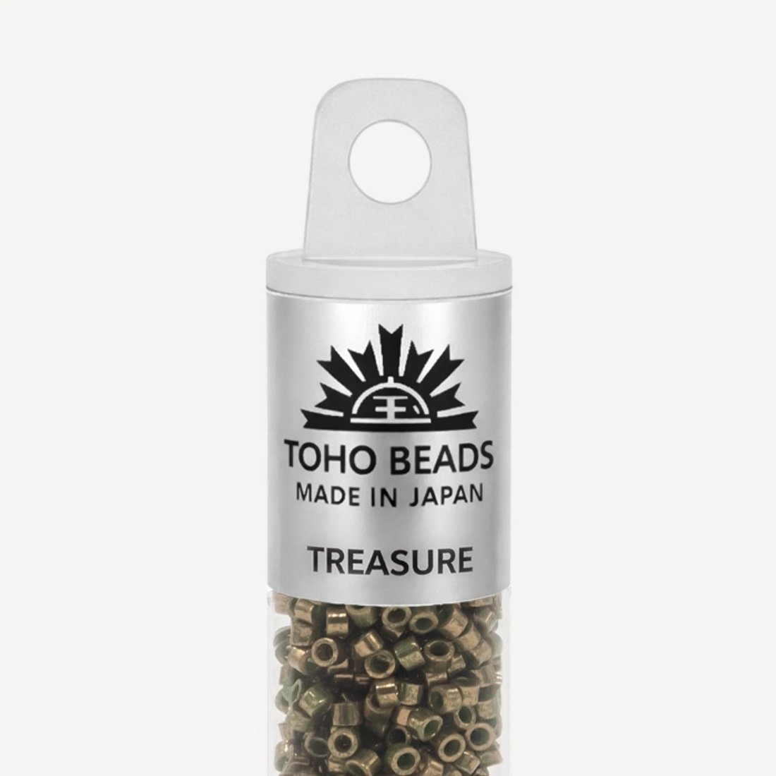 Японский бисер TOHO Treasure (№1702), с внутренним покрытием золотом 24K, мраморный