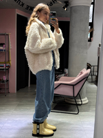 Шуба White sheep молочный