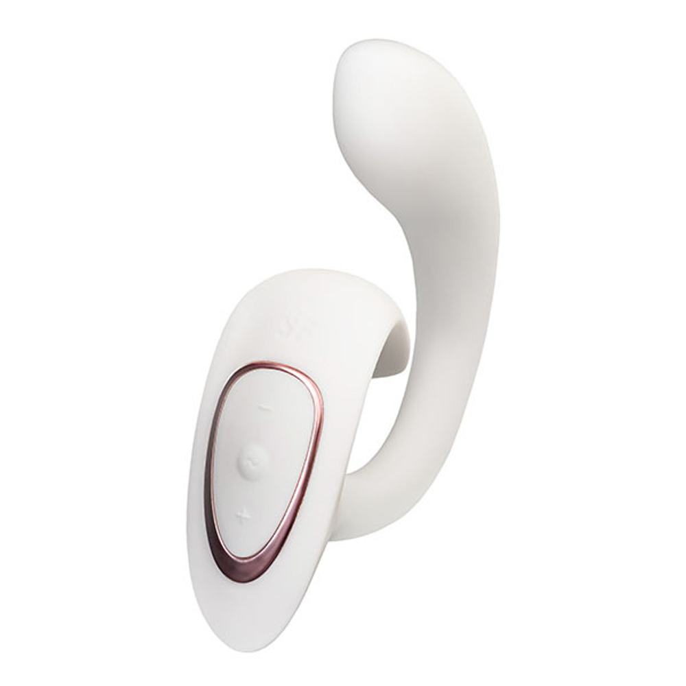 Белый вибратор для G-стимуляции Satisfyer G for Goddess 1