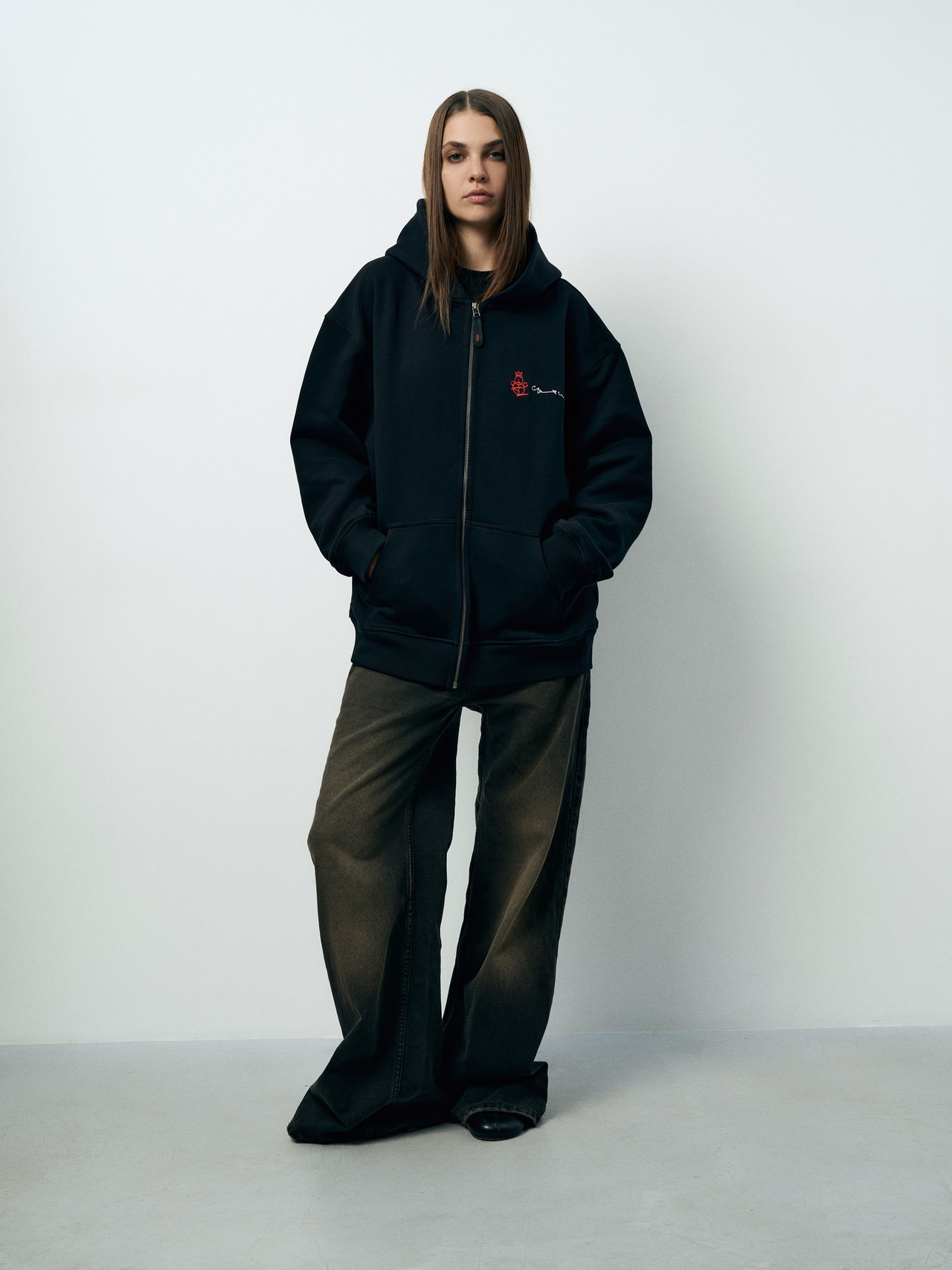 Худи на молнии "OTMA x BOZE"