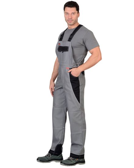 Полукомбинезон "Сириус-Пекин" (серый/черный)