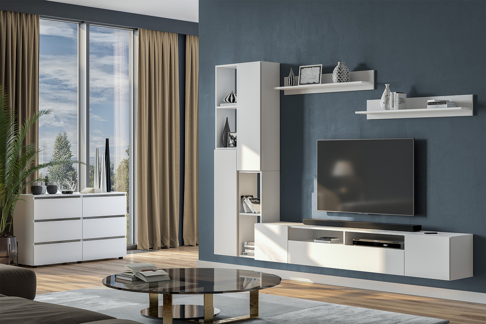 Комод Токио (6 ящиков), белый