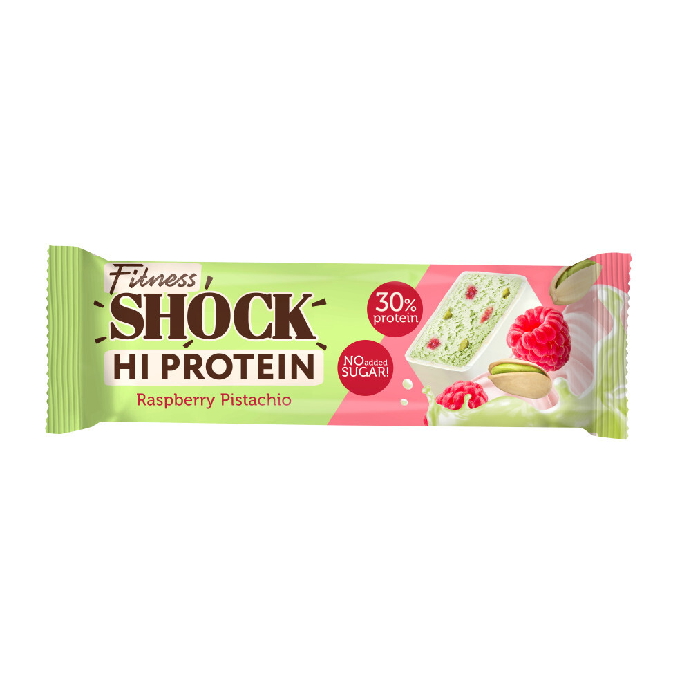 Протеиновый батончик HI PROTEIN FitnesShock 40 гр. Фисташка-Малина