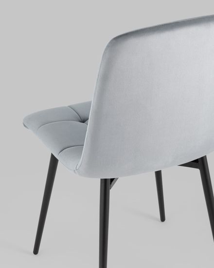 Стул Одди велюр серый 4 шт.