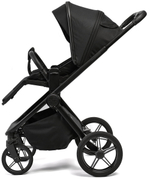 Детская коляска Peppy Monaco 2 в 1 Black (черный), рама черная матовая